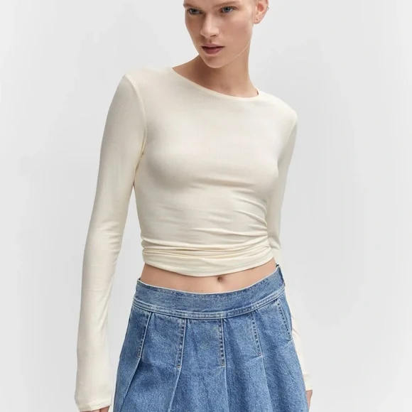 Mango Denim Mini Skirt - Picture 5 of 9